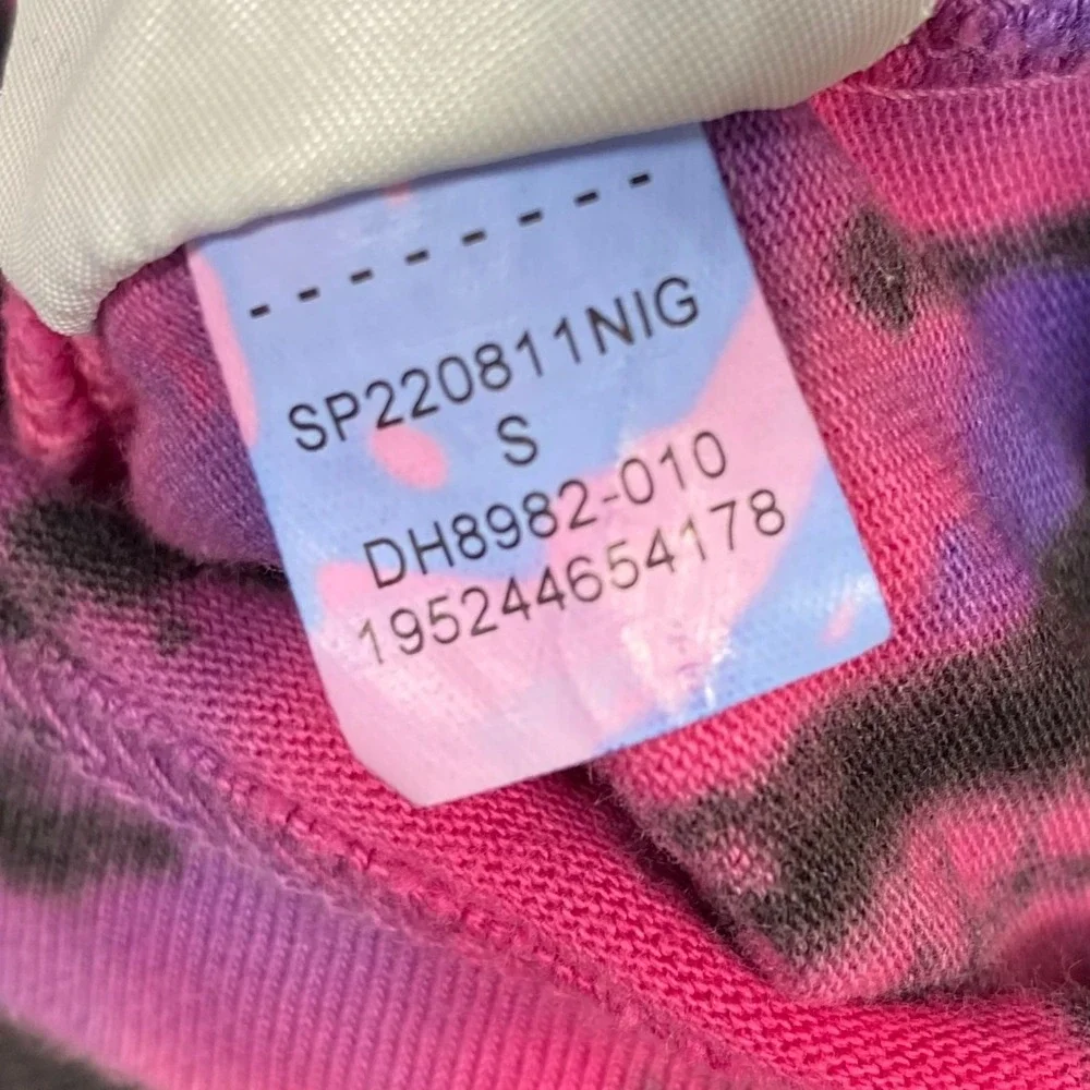 Jordan Mens‎ Blue Pink Tie Dye Air Jordan Graphic T-Shirt DH8982-010 Size S